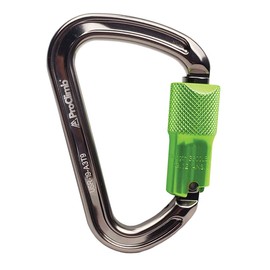 ProClimb I-Beamer Mod D Twist Lock Carabiner | NFPA Certified | 27kN MBS | 18mm Gate | 4.1oz | Hot Forged Aluminum Alloy | I-Beam Design for Climbing,Rescue,Rigging & Rappelling