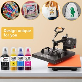 SUPERSUBINK Sublimation Ink 102 1020 Refilled Bottles for Ecotank ET-1810 2810 1800 2710 2714 2711 2726 2811 Inkjet Printer Heat Press Transfer Ink