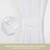 MIULEE Sidelight Sheer French Door Curtains 25 x 40 Inches