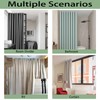 KXLife Self Adhesive Ceiling & Wall Curtain Track 16 FT,