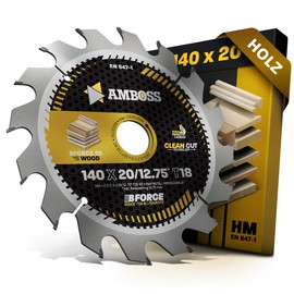 AMBOSS WERKZEUGE HM Circular Saw Blade, 210 x 30, Z48, Alternating Teeth for Wood, Fine Cut, 210 mm, for Parkside PKS 1500 A1, Skil 1131 AA, Festool, Scheppach, Einhell, etc.
