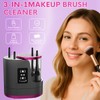 3 IN 1 Electric Makeup Brush Cleaner,Automatic Makeup Brush Cleaner