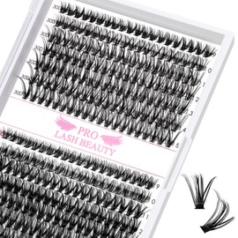 280 Pcs Individual Lashes Cluster Lashes 30D+40D D Curl 9-15Mix Lash Clusters DIY Lash Extension At Home Lashes That Look Like Eyelash Extensions (30D+40D-D,9-15mix)