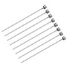 sourcing map Straight Ejector Pins, 1.5mm(0.06") Dia. 65Mn Steel Round