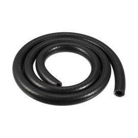 X AUTOHAUX Silicone Vacuum Tubing Hose Line Automotive Vacuum Hose Engine Air Intake Vacuum Hose Pipe Black ID 14mm 4.92ft Length