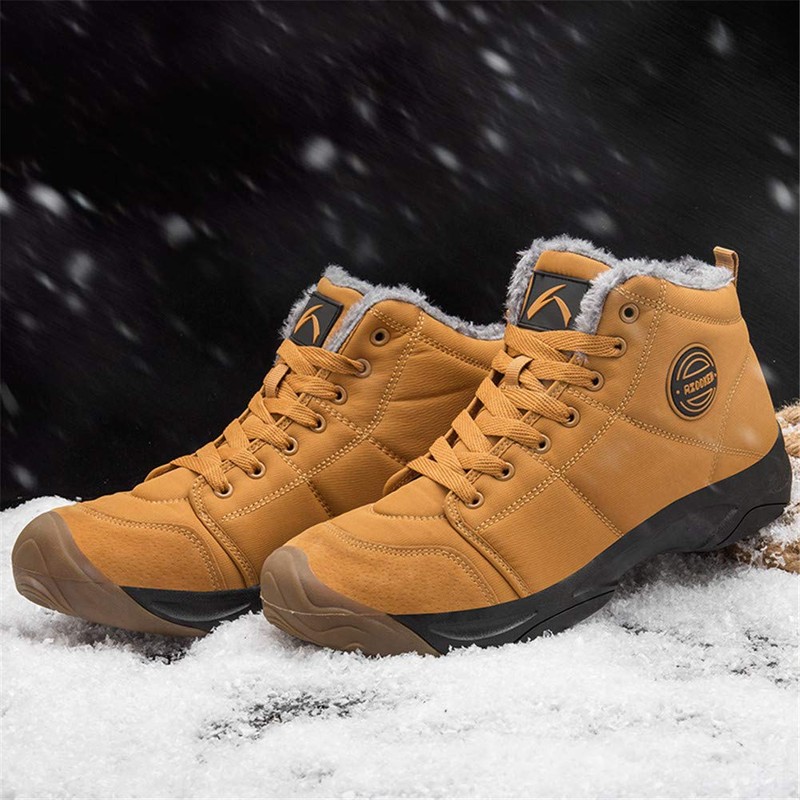 UPSOLO Botas de nieve de invierno para hombre, resistentes al