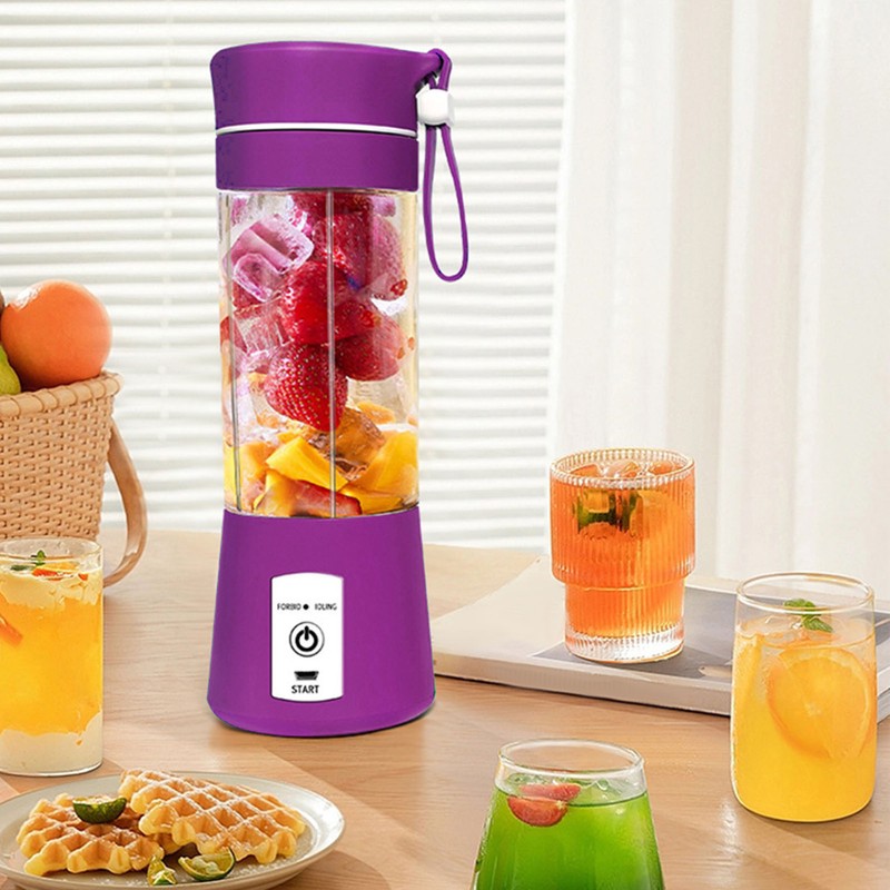 Portable Blender ABS 380ml Rechargeable Mini Juicer Cup Handheld Fruit