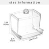 HFZRZFH Clear Cotton Swab Dispenser with Lid for Bathroom Accessories
