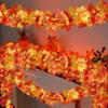Guirnalda de Otoño con Luces Cálidas, 1.75 m, Hojas de
