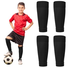Football Sock Sleeves Soccer Shin Guards Sleeves Team Leg Sock Sleeve Cut Football Socks for Football Games Beginner