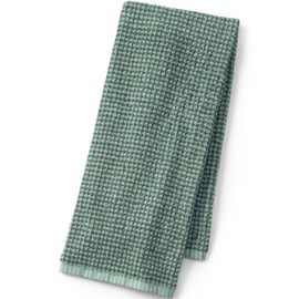 Lands' End Hydrocotton Textured Gingham Towel Spruce Desert Sage 30”x 56"
