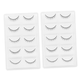 TOVINANNA 10pairs Fake Eyelashes Women Creative Beauty Decorative Lashes Individual Mascara