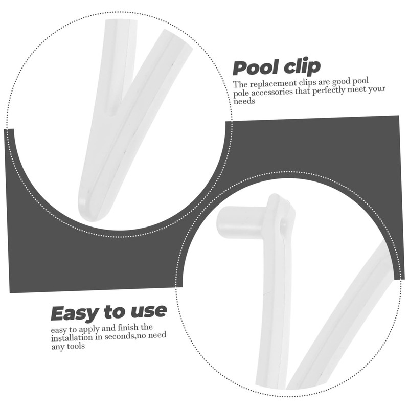 BESPORTBLE 15sets Swimming Pool v Clips Replacement Attachment Clips Handle