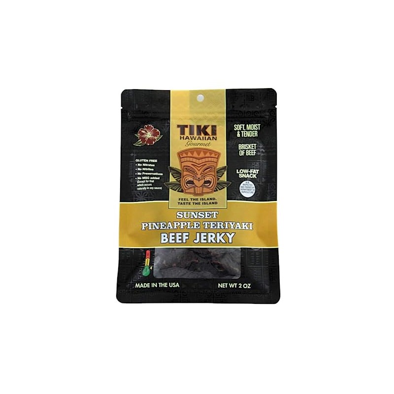 Tiki Hawaiian Gourmet Jerky | Beef (Sunset Pineapple Teriyaki)