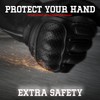 J.A.G. Leather Motorcycle Motorbike Knuckle Protection Powersports Gloves - Motorcycle