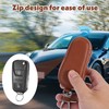 AOZUO Keyless Go Protection, PU Leather Key Bag, Car Key