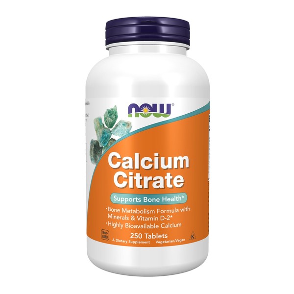 NOW Foods Calcium Citrate Supplement with Vitamin D Magnesium Zinc