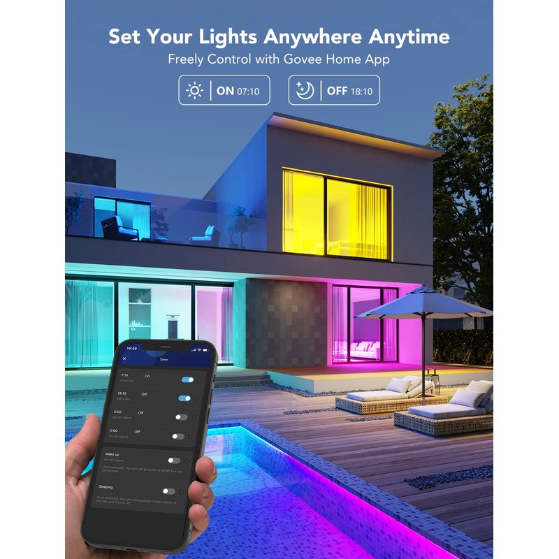 Govee LED Smart Light Bulbs, 1000LM Color Changing Light Bulb,