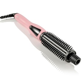Alure 3-in-1 Ionic Heated Brush - Curler, Straightener & Styling Wand with Anti-Scald Nylon Bristles, Perfect Curling Iron Alternative for All Hair Types