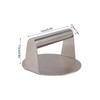 Stainless Steel Burger Press Professional Manual Adjustable Prevents Stick Grill