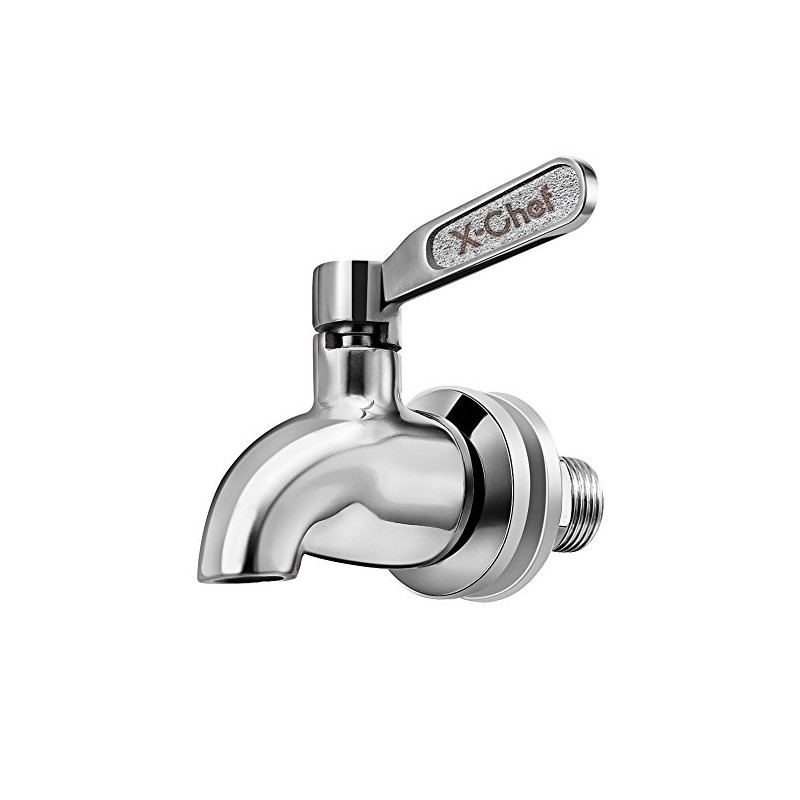 X-Chef Beverage Dispenser Spigot Replacement, Stainless Steel Metal Spigot for