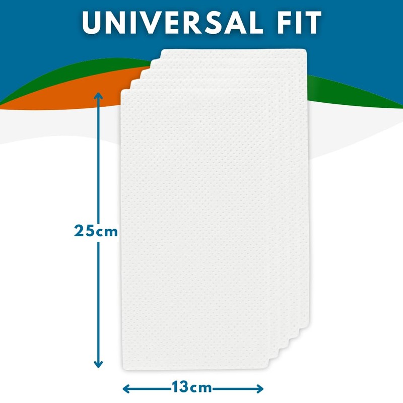 Meadowcare Commode Absorbent Pads | Pack of 50 Super Absorbent