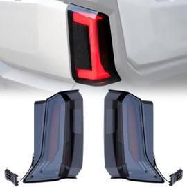 KEMIMOTO LED Tail Lights Smoked Black Waterproof Rear Brake Stop Lights, Compatible with Polaris Ranger XD 1500 2024-2025, 2PCS Replacement for #2415904#2415905