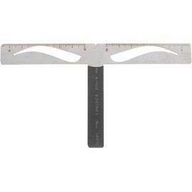 Mikinona Regla de cejas, herramienta de regla de cejas, regla de cejas de tres puntos, plantillas para cejas, juego de plantillas de equilibrio para mujeres