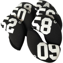 Greenie Golf Wedge Cover Iron Cover Head Cover Face Cover Neoprene Single Item Wedge Iron Golf GR-2204-04 (52 Black)