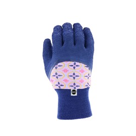 Miracle-Gro Women's Latex Dipped Jersey Gardening Work Gloves, Superior Grip, Water Resistant, Purple/Pink, Small, (MG20802/WSM)