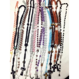 BEST SELLER-12pc Mix Lot wholesale Religious full Rosary Crucifix Cross