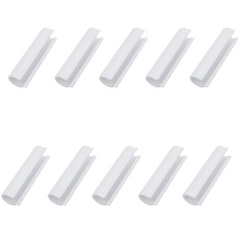 OZXNO 10 Pcs Summer Clamp White Greenhouse Clamps Plastic Pool Cover Clips for 1/2 Inch PVC Pipe