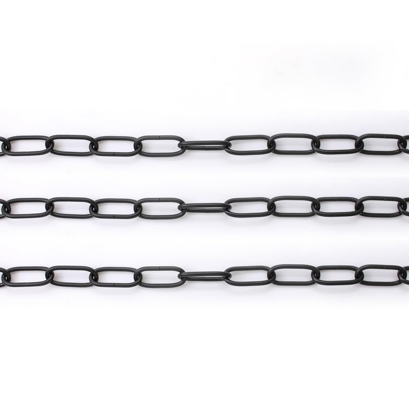 GoldSwift 3 Pack 5 Feet Black Color Chandelier Chain, Heavy