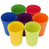 7PCS Break-Resistant Reusable PP Cups Rainbow Dishwasher Safe Plastic Tumblers