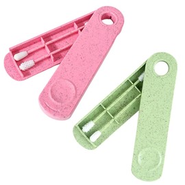 HQRKOTM 4 Pieces Reusable Cotton Buds for Ear Cleaning, Washable Double Sided Spiral for Ear Cleaning and Makeup, a