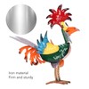 Rooster Statue Figures Ornament Metal Rooster Display Model Toy for