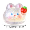 Nail Bow Charm - 100X 3D Bunny Strawberry Nail Charm,Manicure