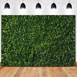 HQM 9x6ft Green Leaves Nature Spring Photo Background Wedding Birthday Party Newborn Baby Shower Photography Backdrops Zoo Decor Banner Dessert Cake Table Decor Booth