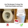 Bidet Toilet Seat Bumper With Strong Adhesive - Replacement Kit,