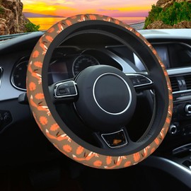 Fox Steering Wheel Cover Auto Steering Wheel Protector 15 inch Fit Auto SUV Vans Trucks