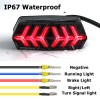 XUKEY 3-in-1 LED Tail Brake Light Sequential Turn Signal For