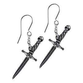 Alchemy Gothic My Soul from The Shadow Earpin, Alloy Steel, Crystal