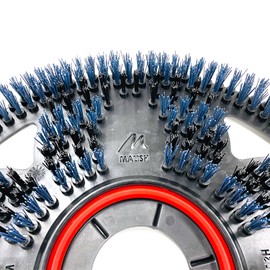 Malish Flex Scrub® (13 Inch) Bristled Floor Pad for Floor Machines | Blue for General Scrubbing of Floors | Outlasts Blue Traditional Pads 50 to 1 | with Center-lok 3 Pad Centering Device