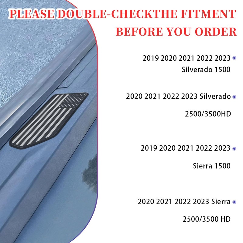 Bed Rail Stake Pocket Covers for GMC Chevy Silverado 2019-2025