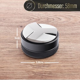 Barista Legends® Espresso Distributor Stainless Steel Height-Adjustable Leveler Tool for Perfect Coffee Ground in Portafilter for Perfect Results (58 mm Diameter)