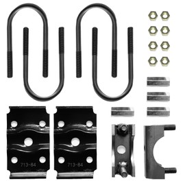 AGILLE K7138400 Axle Conversion Kit Compatible with Dexter AXLE Dexter K7138400 Conversion Kit, 3500# 2-3/8" Tube Trailer Axle Lift Kit, Include Spring Seat, Nut, U-Bolt, Tie Plate, Instruction Sheet