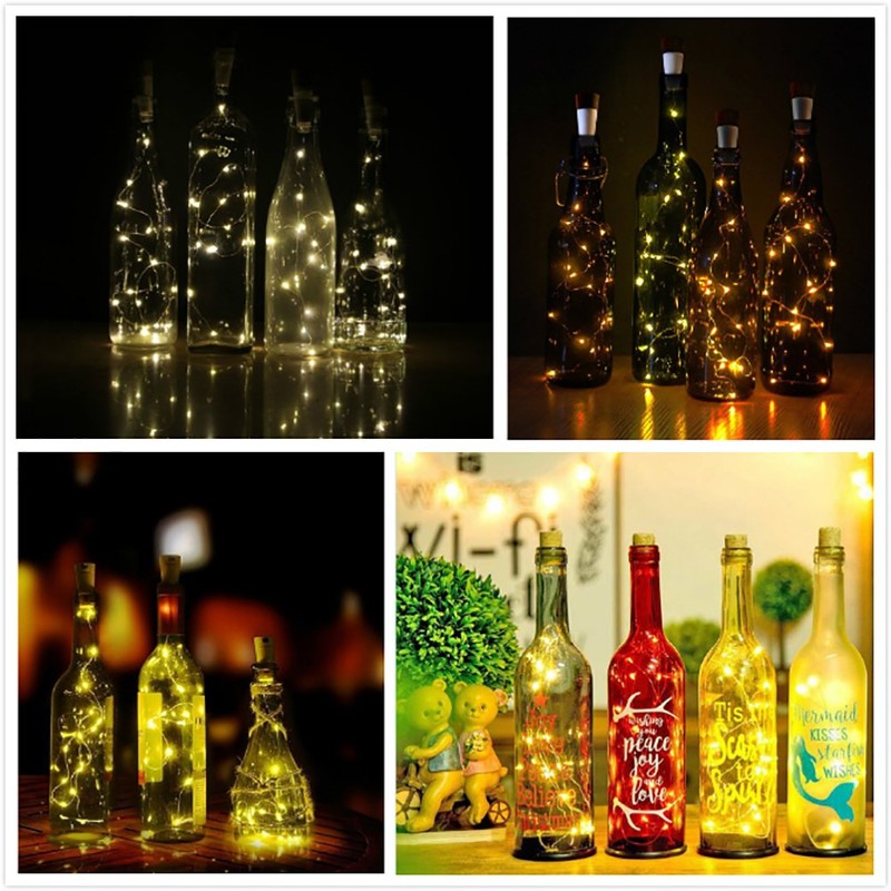 LED Sughero Bottiglia Luci, USB Alimentato Ricaricabile, 1.9 m 20