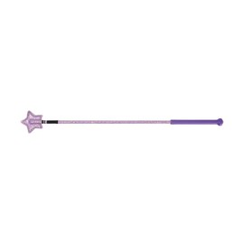 Y-H HySCHOOL Riding Star Whip - 65cm - Purple Glitter