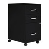 NuSparc Mobile 3 Drawer Locking Pedestal File Cabinet | Pre-Assembled