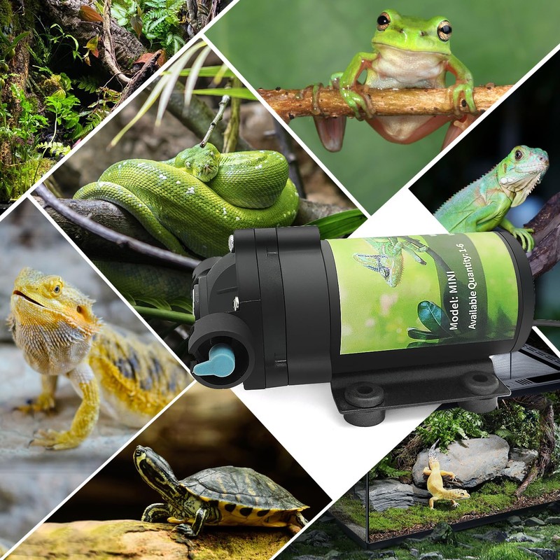 RUNWUSHENG Reptile Mister System with TIMER, Reptile humidifier with 6